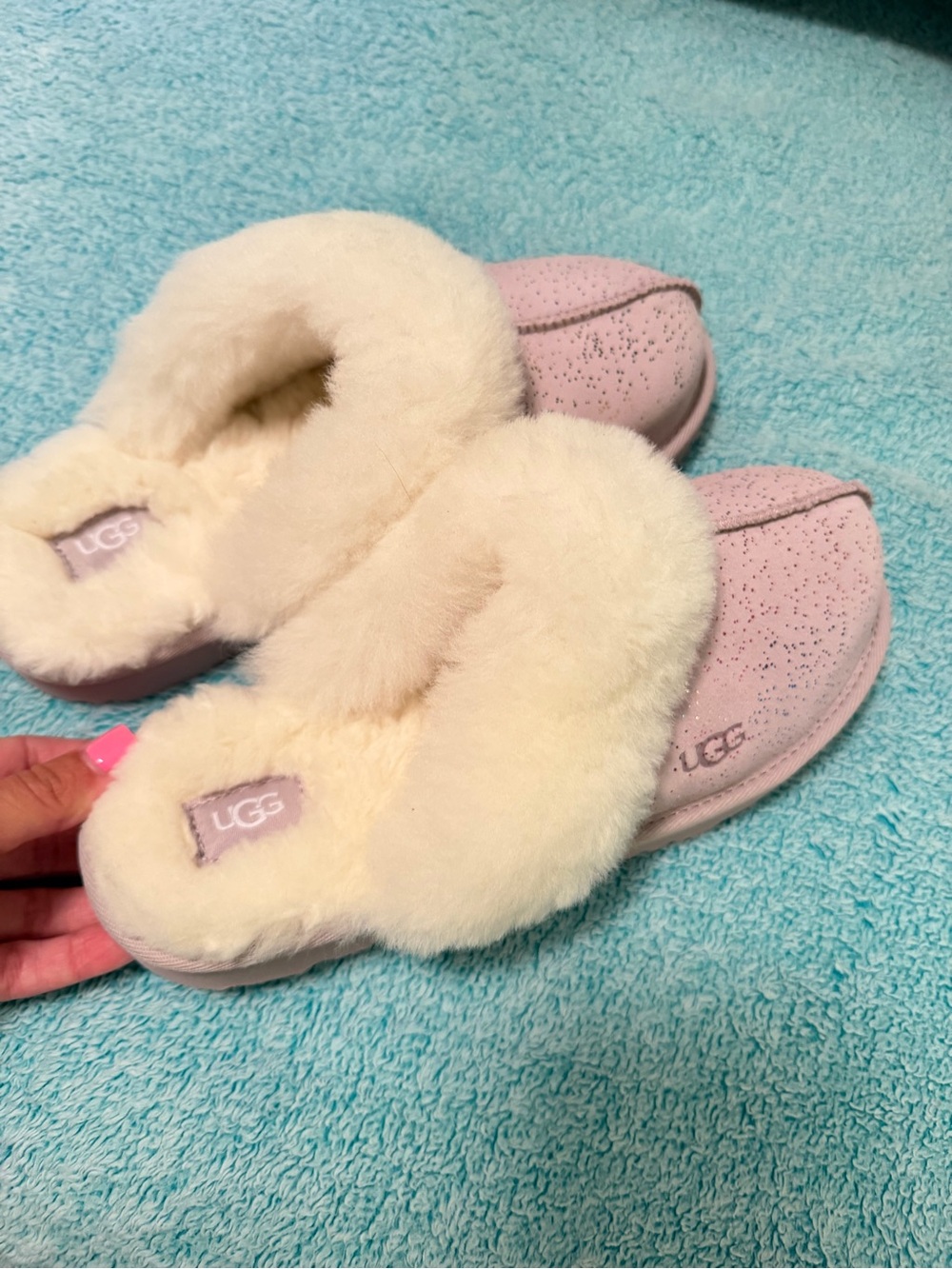 UGG Kids Cozy Glitter Slipper